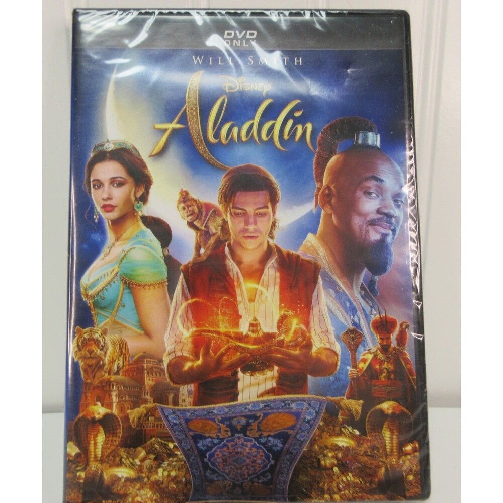 Disney Aladdin 2019 Live Action DVD Will Smith Mena Massoud Naomi Scott New